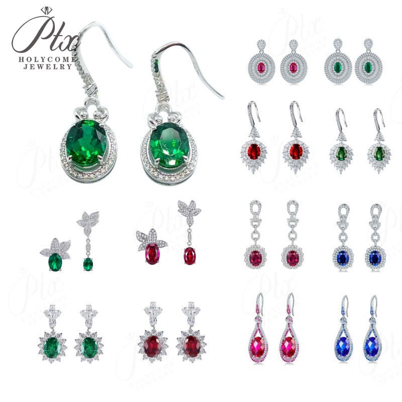 0.8-7ct Round Moissanite Stud Earrings D Color VVS1 925 Sterling Silver GRA