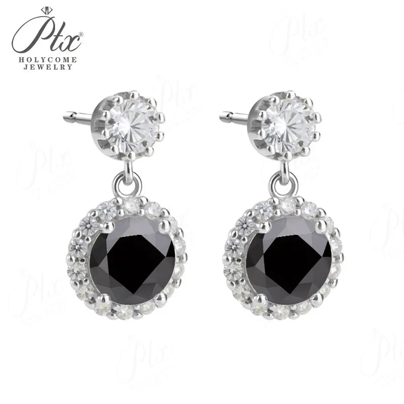 2ct Round Moissanite Stud Earrings D Color VVS1 925 Sterling Silver GRA - Image 14