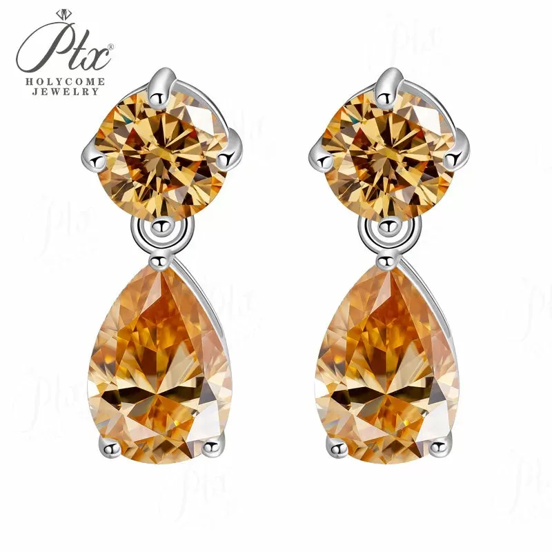 1ct Round Moissanite Stud Earrings D Color VVS1 925 Sterling Silver GRA - Image 10
