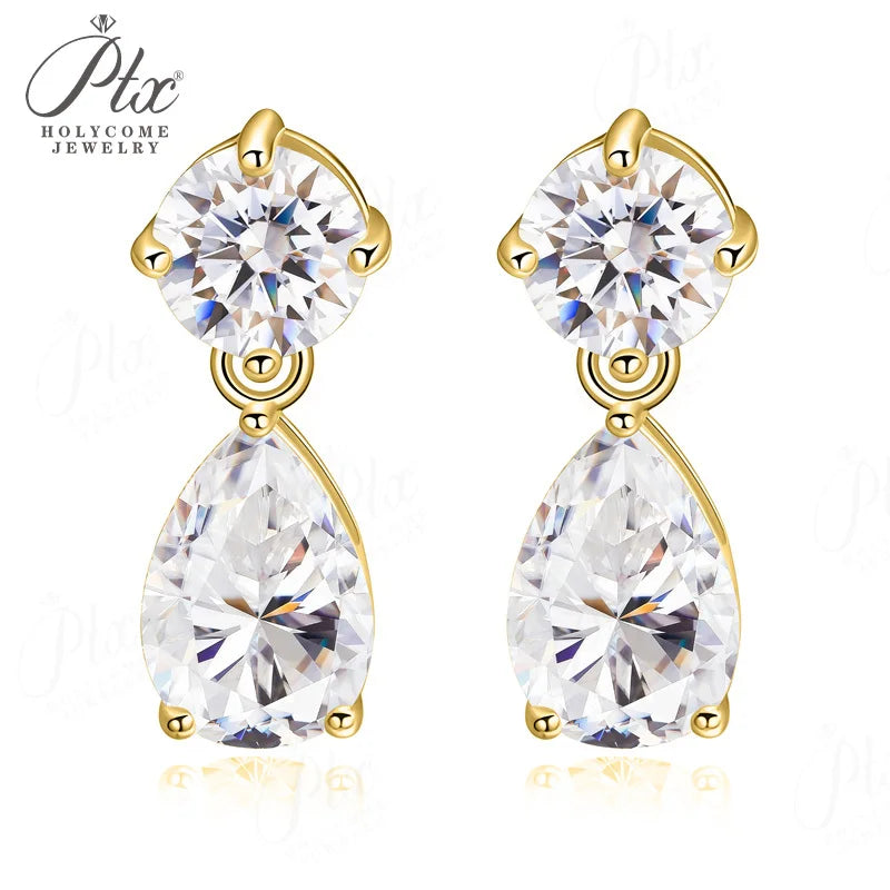 1ct Round Moissanite Stud Earrings D Color VVS1 925 Sterling Silver GRA - Image 7