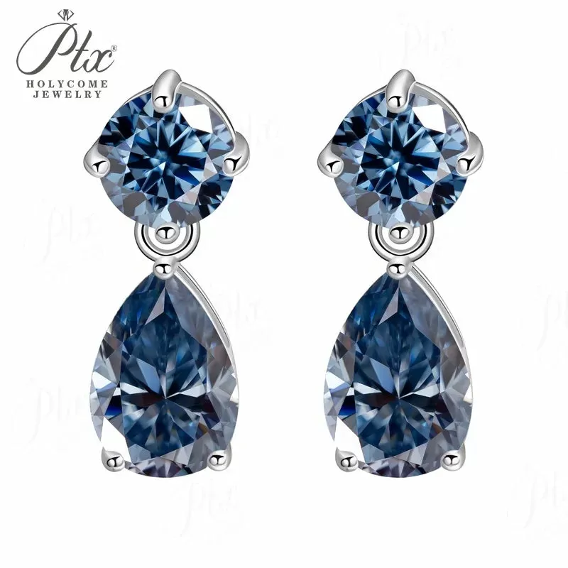 1ct Round Moissanite Stud Earrings D Color VVS1 925 Sterling Silver GRA - Image 9