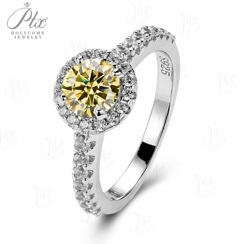 1ct Round Moissanite Ring D Color VVS1 925 Sterling Silver GRA - Image 13