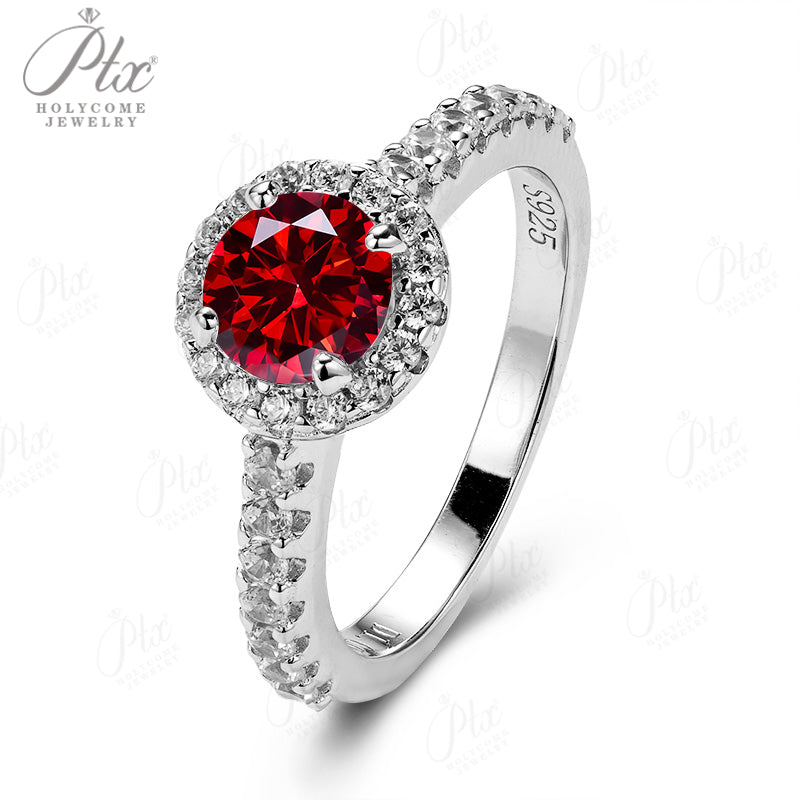 1ct Round Moissanite Ring D Color VVS1 925 Sterling Silver GRA - Image 14