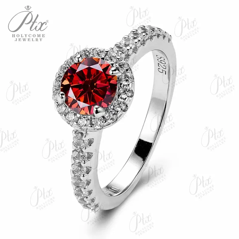 1ct Round Moissanite Ring D Color VVS1 925 Sterling Silver GRA - Image 20