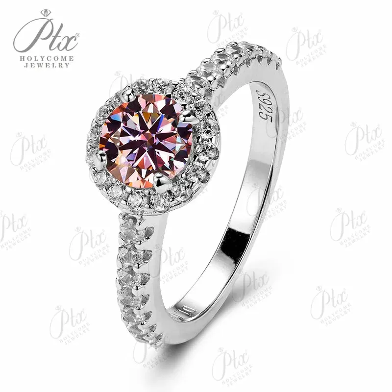 1ct Round Moissanite Ring D Color VVS1 925 Sterling Silver GRA - Image 25