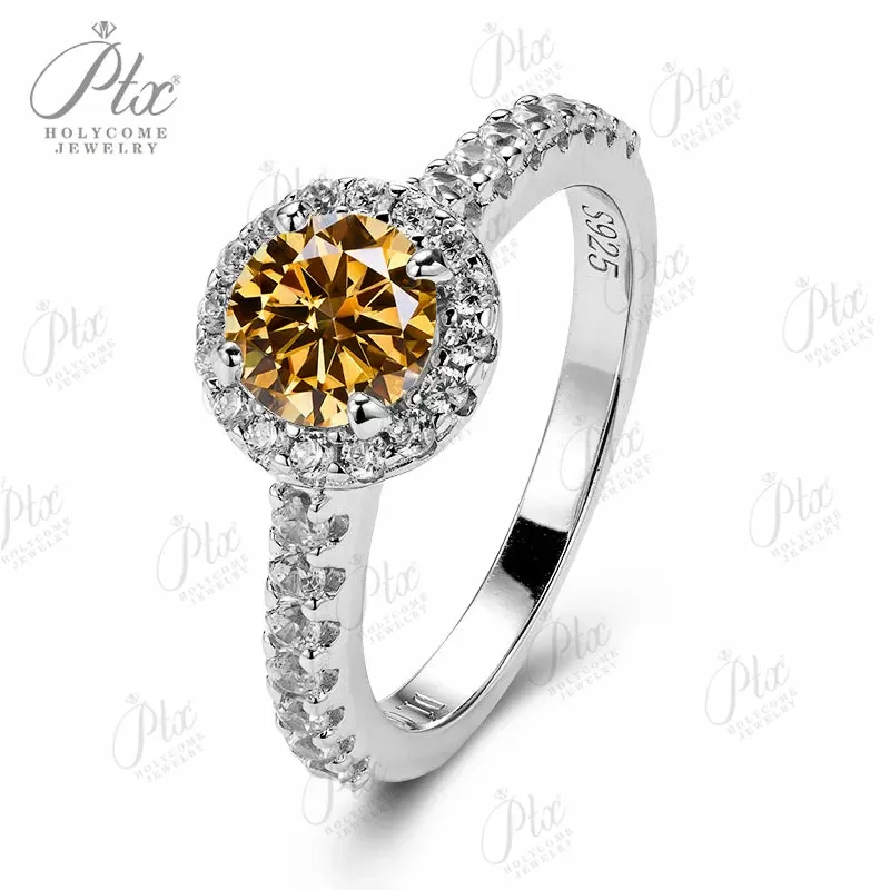 1ct Round Moissanite Ring D Color VVS1 925 Sterling Silver GRA - Image 27