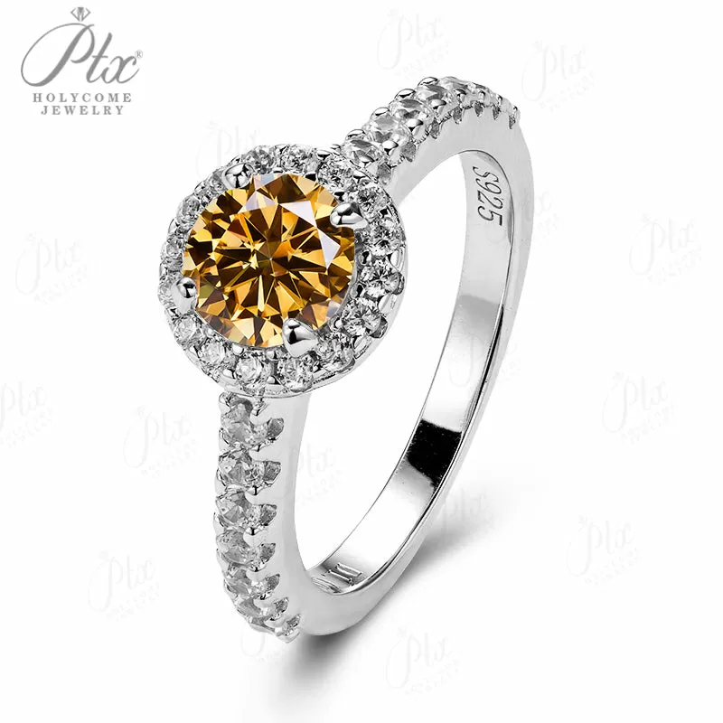 1ct Round Moissanite Ring D Color VVS1 925 Sterling Silver GRA - Image 9