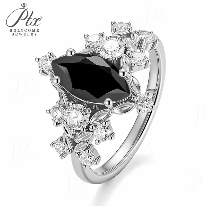 1ct Round Moissanite Ring D Color VVS1 925 Sterling Silver GRA - Image 2