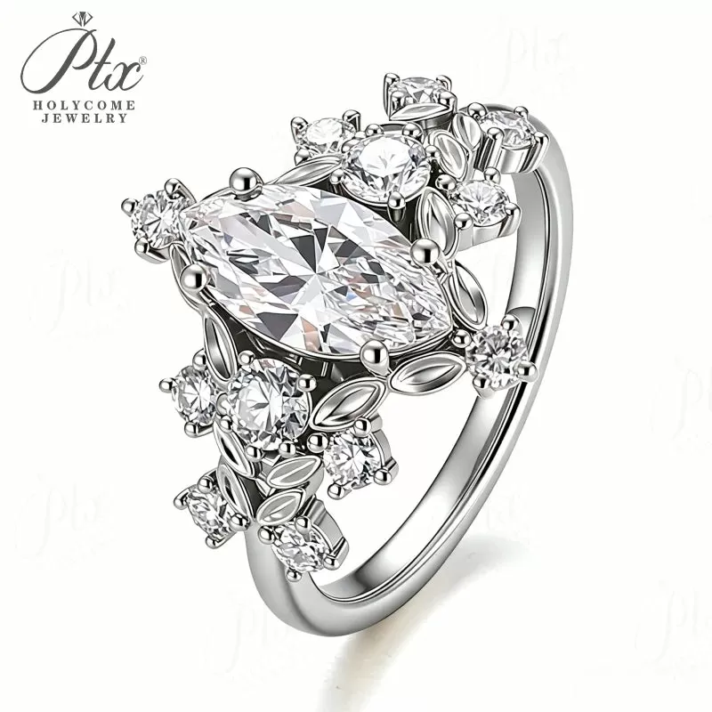 1ct Round Moissanite Ring D Color VVS1 925 Sterling Silver GRA - Image 6
