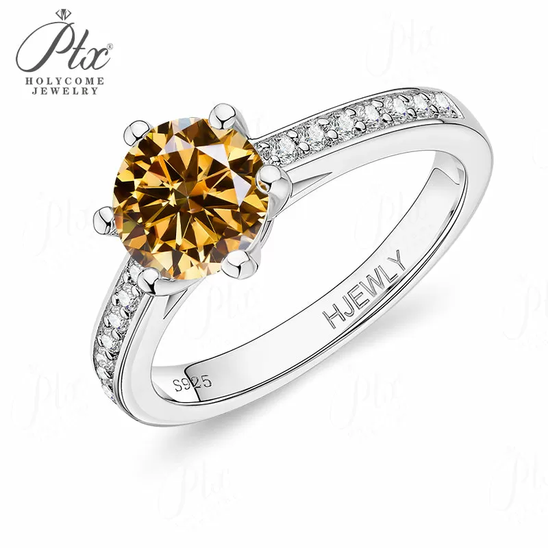 1ct Round Moissanite Ring D Color VVS1 925 Sterling Silver GRA - Image 16