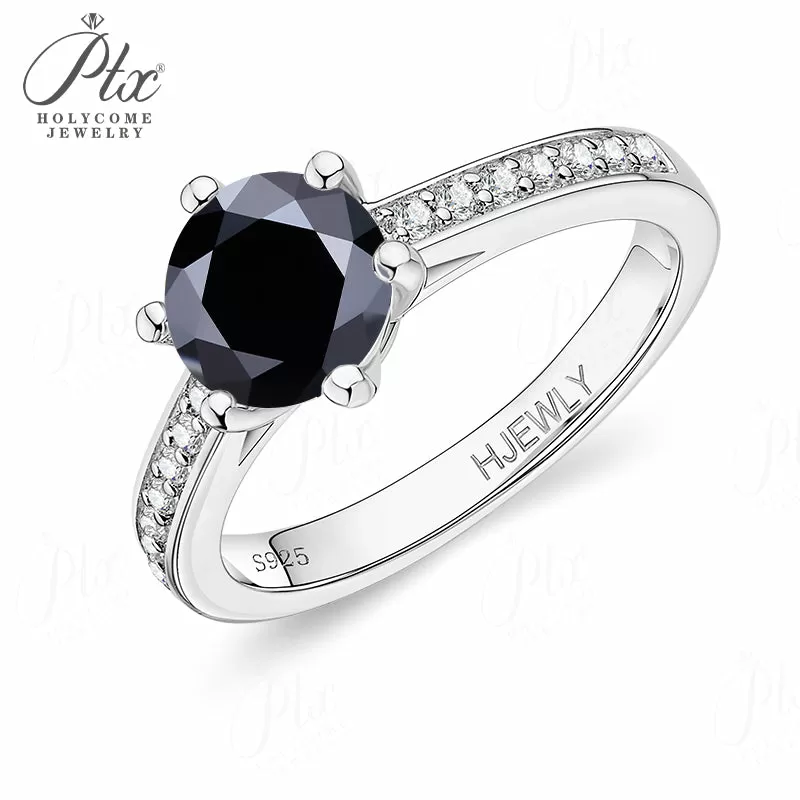 1ct Round Moissanite Ring D Color VVS1 925 Sterling Silver GRA - Image 17