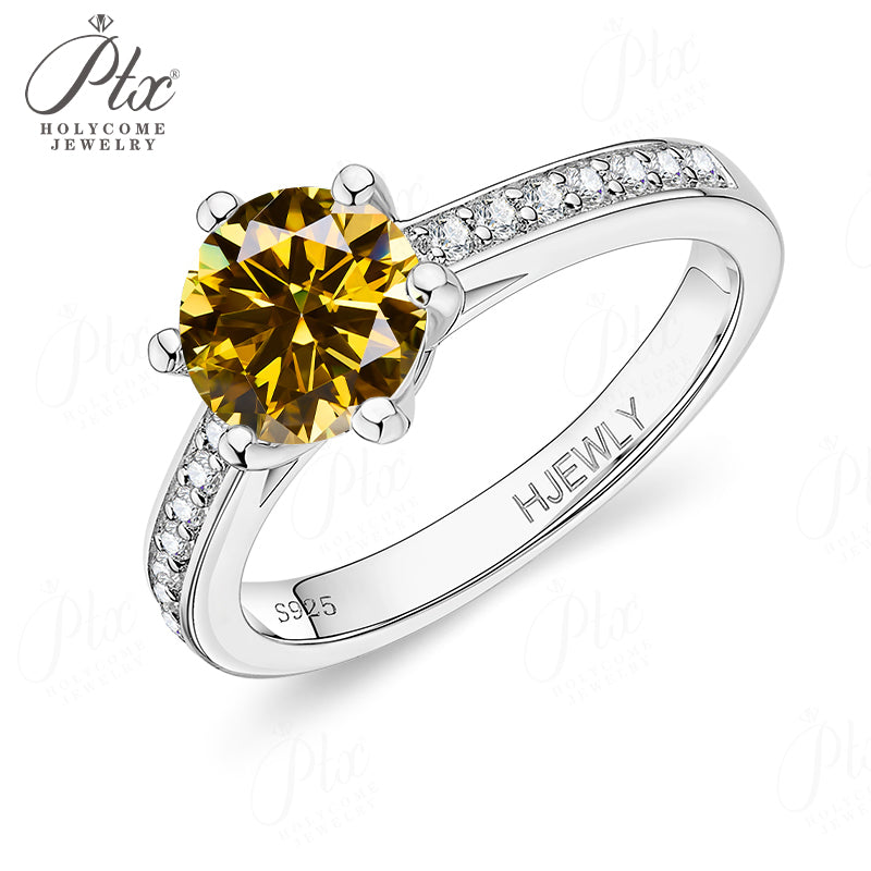 1ct Round Moissanite Ring D Color VVS1 925 Sterling Silver GRA - Image 18