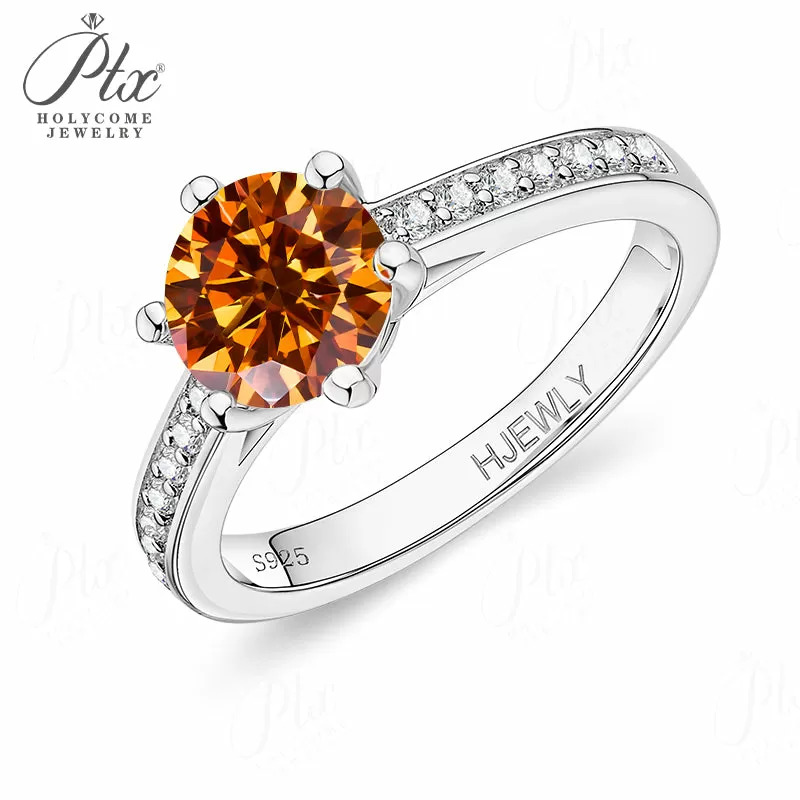 1ct Round Moissanite Ring D Color VVS1 925 Sterling Silver GRA - Image 19