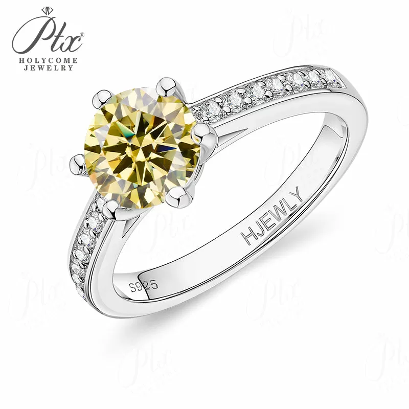 1ct Round Moissanite Ring D Color VVS1 925 Sterling Silver GRA - Image 20