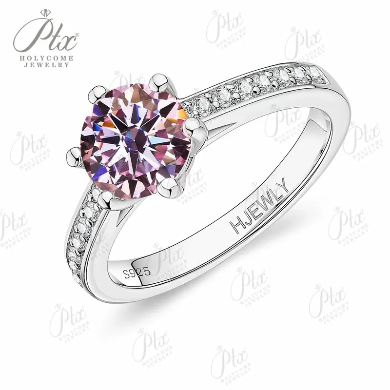 1ct Round Moissanite Ring D Color VVS1 925 Sterling Silver GRA - Image 29