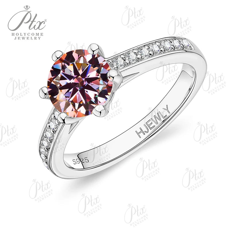 1ct Round Moissanite Ring D Color VVS1 925 Sterling Silver GRA - Image 32