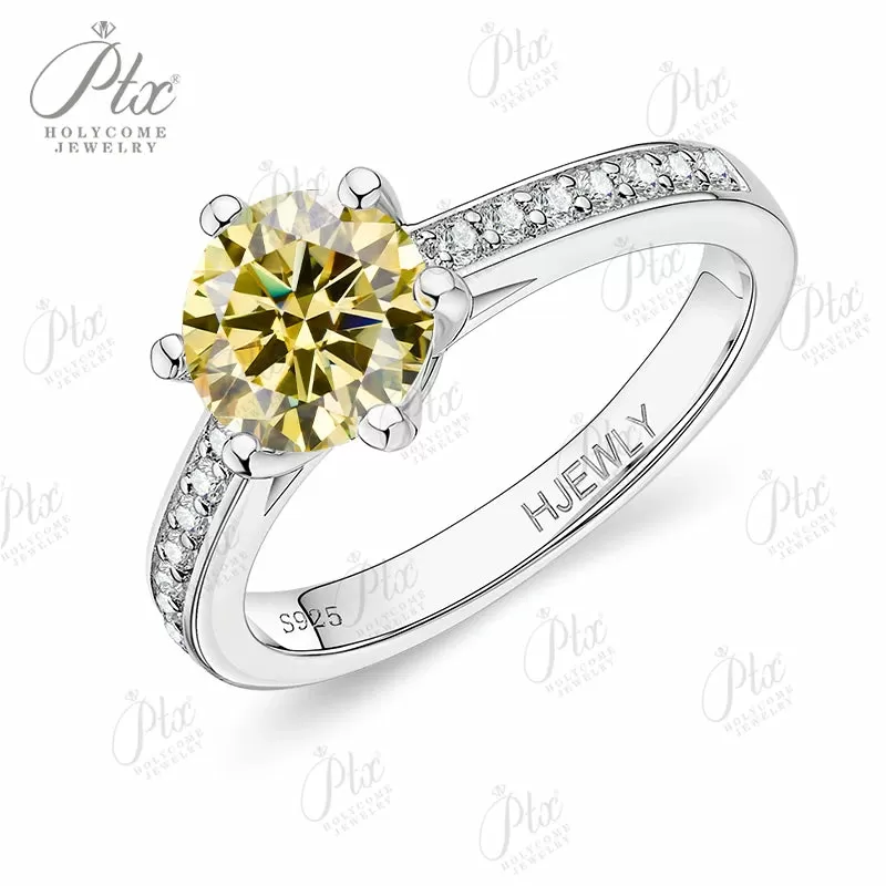 1ct Round Moissanite Ring D Color VVS1 925 Sterling Silver GRA - Image 33