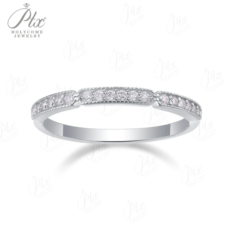 1ct Round Moissanite Ring D Color VVS1 925 Sterling Silver GRA - Image 3