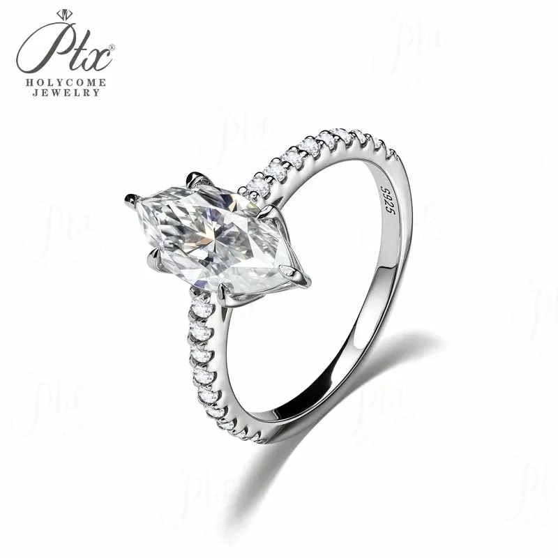 1ct Round Moissanite Ring D Color VVS1 925 Sterling Silver GRA - Image 7