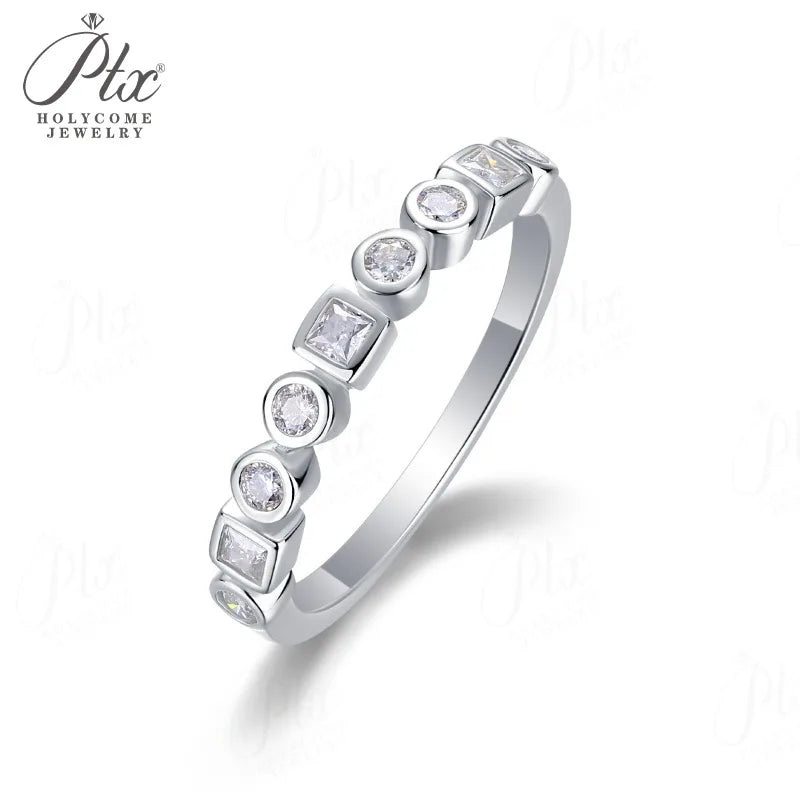 1ct Round Moissanite Ring D Color VVS1 925 Sterling Silver GRA - Image 7
