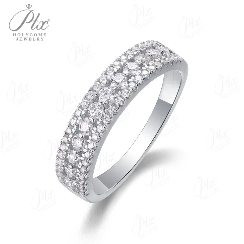 1ct Round Moissanite Ring D Color VVS1 925 Sterling Silver GRA - Image 7