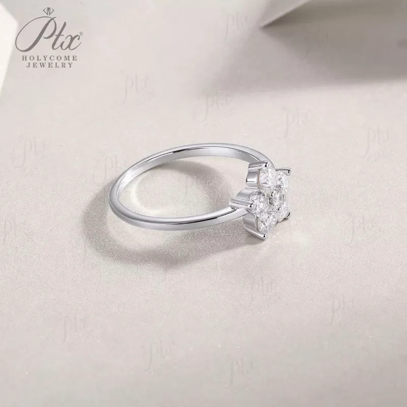 1ct Round Moissanite Ring D Color VVS1 925 Sterling Silver GRA - Image 4