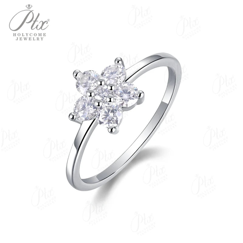 1ct Round Moissanite Ring D Color VVS1 925 Sterling Silver GRA - Image 7