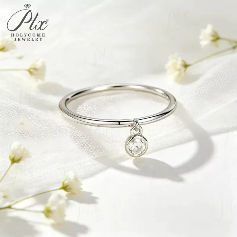1ct Round Moissanite Ring D Color VVS1 925 Sterling Silver GRA - Image 8